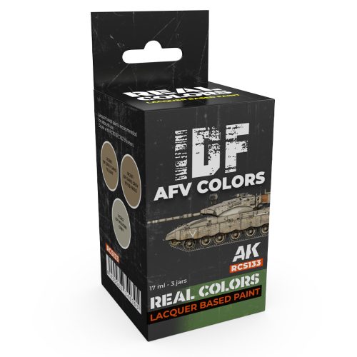 AK Interactive RCS133 IDF AFV Colors - Akril lakk bázisú makett festék készlet