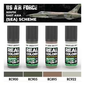   AK Interactive RCS206 US Air Force South East Asia (SEA) Scheme - Akril lakk bázisú makett festék készlet