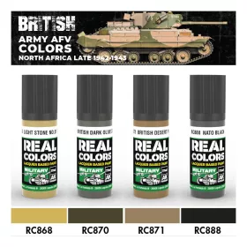   AK Interactive RCS215 British Army AFV Colors. North Africa late 1942-1943 - Akril lakk bázisú makett festék készlet