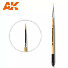   AK Interactive AKSK-1 AK PREMIUM SIBERIAN KOLINSKY BRUSH 1 - Prémium ecset makettezéshez