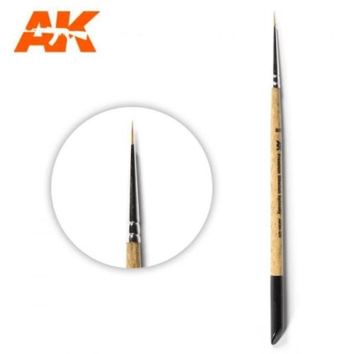 AK Interactive AKSK-2/0 AK PREMIUM SIBERIAN KOLINSKY BRUSH 2/0 - Prémium ecset makettezéshez