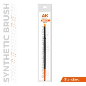   AK Interactive AKB003 AK SYNTHETIC BRUSH – FLAT 4 - szintetikus lapos ecset