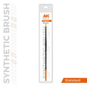   AK Interactive AKB008 AK SYNTHETIC BRUSH – Round 1 - szintetikus körecset