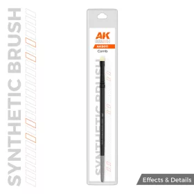   AK Interactive AKB011 AK SYNTHETIC BRUSH – Comb - szintetikus fűrész-ecset