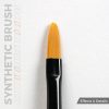 AK Interactive AKB015 AK SYNTHETIC BRUSH – FILBERT 4 - szintetikus lekerekített szőrű ecset