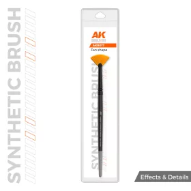   AK Interactive AKB017 AK SYNTHETIC BRUSH – FAN SHAPE- szintetikus legyező formájú ecset