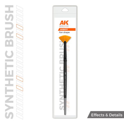 AK Interactive AKB017 AK SYNTHETIC BRUSH – FAN SHAPE- szintetikus legyező formájú ecset