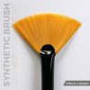 AK Interactive AKB017 AK SYNTHETIC BRUSH – FAN SHAPE- szintetikus legyező formájú ecset