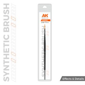   AK Interactive AKB018 AK SYNTHETIC BRUSH – Liner 17 mm - szintetikus vonalazó ecset