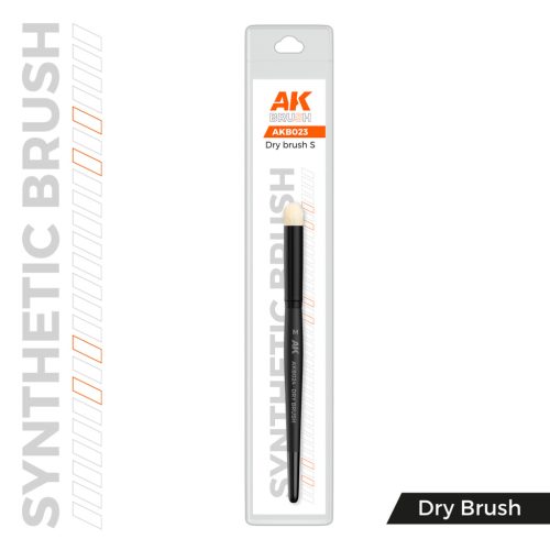 AK Interactive AKB023 AK SYNTHETIC DRY BRUSH – S - szintetikus ecset szárazecseteléshez