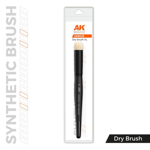 AK Interactive AKB026 AK SYNTHETIC DRY BRUSH – XL - szintetikus ecset szárazecseteléshez