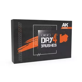 AK Interactive AKB103 SET OF DRY BRUSHES - ecset-készlet