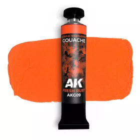   AK Interactive AKG09 Fresh rust – AK GOUACHE - Weathering festék, 20 ml