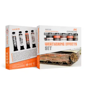   AK Interactive AKG25 WEATHERING EFFECTS SET – AK GOUACHES - Téli kosz effekt