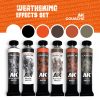 AK Interactive AKG25 WEATHERING EFFECTS SET – AK GOUACHES - Téli kosz effekt