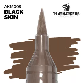   AK Interactive AKM009 Black Skin - Playmarkers - Ecsetes végű festékfilc makettezéshez