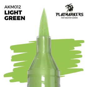   AK Interactive AKM012 Light Green - Playmarkers - Ecsetes végű festékfilc makettezéshez