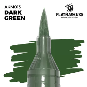   AK Interactive AKM013 Dark Green - Playmarkers - Ecsetes végű festékfilc makettezéshez