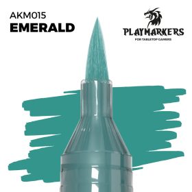   AK Interactive AKM015 Emerald - Playmarkers - Ecsetes végű festékfilc makettezéshez