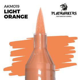   AK Interactive AKM019 Light Orange - Playmarkers - Ecsetes végű festékfilc makettezéshez