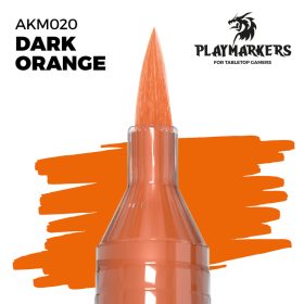   AK Interactive AKM020 Dark Orange - Playmarkers - Ecsetes végű festékfilc makettezéshez