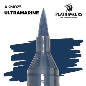   AK Interactive AKM025 Ultramarine - Playmarkers - Ecsetes végű festékfilc makettezéshez