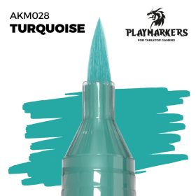   AK Interactive AKM028 Turquoise - Playmarkers - Ecsetes végű festékfilc makettezéshez