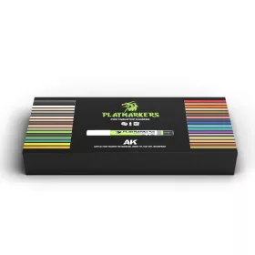   AK Interactive AKM150 SPECIAL BOX PLAYMARKERS (34 units) - Ecsetes végű festékfilc készlet makettezéshez