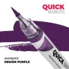 AK Interactive AKMQ003 Demon Purple - Quick Markers - Ecsetes végű festékfilc makettezéshez