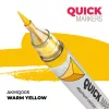 AK Interactive AKMQ005 Warm Yellow - Quick Markers - Ecsetes végű festékfilc makettezéshez