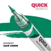 AK Interactive AKMQ007 Jade Green - Quick Markers - Ecsetes végű festékfilc makettezéshez