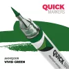AK Interactive AKMQ009 Vivid Green - Quick Markers - Ecsetes végű festékfilc makettezéshez