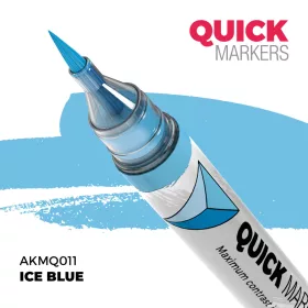   AK Interactive AKMQ011 Ice Blue - Quick Markers - Ecsetes végű festékfilc makettezéshez