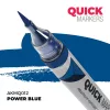AK Interactive AKMQ012 Power Blue - Quick Markers - Ecsetes végű festékfilc makettezéshez