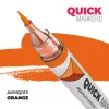 AK Interactive AKMQ015 Orange - Quick Markers - Ecsetes végű festékfilc makettezéshez