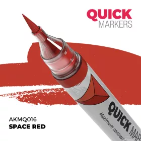   AK Interactive AKMQ016 Space Red - Quick Markers - Ecsetes végű festékfilc makettezéshez