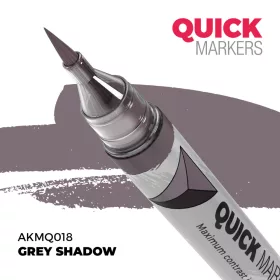   AK Interactive AKMQ018 Grey Shadow - Quick Markers - Ecsetes végű festékfilc makettezéshez