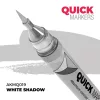 AK Interactive AKMQ019 White Shadow - Quick Markers - Ecsetes végű festékfilc makettezéshez