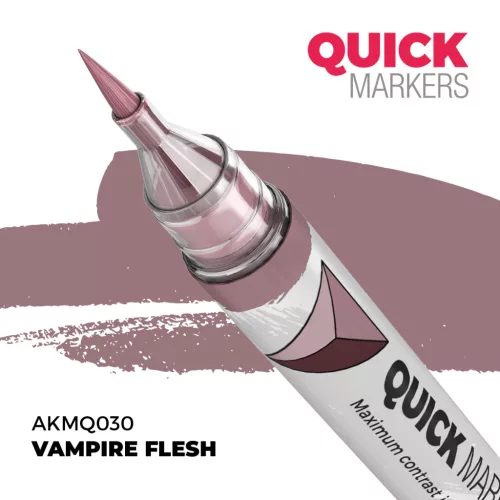 AK Interactive AKMQ030 Vampire Flesh - Quick Markers - Ecsetes végű festékfilc makettezéshez