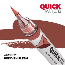   AK Interactive AKMQ025 Reddish Flesh - Quick Markers - Ecsetes végű festékfilc makettezéshez