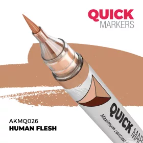   AK Interactive AKMQ026 Human Flesh - Quick Markers - Ecsetes végű festékfilc makettezéshez