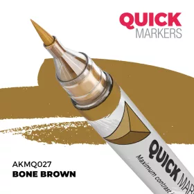   AK Interactive AKMQ028 Light Leather - Quick Markers - Ecsetes végű festékfilc makettezéshez