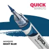 AK Interactive AKMQ032 Night Blue - Quick Markers - Ecsetes végű festékfilc makettezéshez
