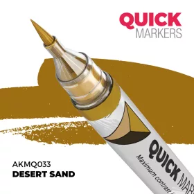   AK Interactive AKMQ033 Desert Sand - Quick Markers - Ecsetes végű festékfilc makettezéshez