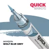 AK Interactive AKMQ034 Wolf Blue Grey - Quick Markers - Ecsetes végű festékfilc makettezéshez