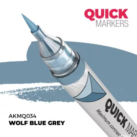   AK Interactive AKMQ034 Wolf Blue Grey - Quick Markers - Ecsetes végű festékfilc makettezéshez