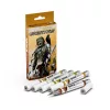 AK Interactive AKMQ110 Skeletons - Quick Markers - Ecsetes végű festékfilc készlet makettezéshez