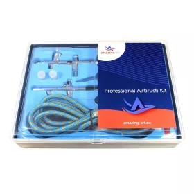 Amazing Art 15696 AA-208K PAINTING KIT 2x AIRBRUSH 4x Nozzle