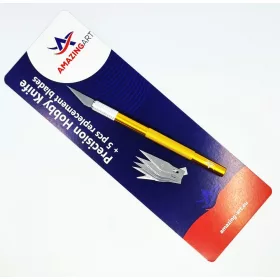 Amazing Art 16648 MODELING SCALPEL GOLD + 5 BLADES
