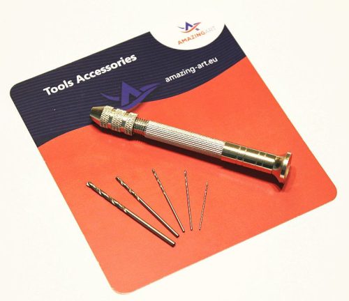 Amazing Art 18635 MINI HAND DRILL + 5 DRILLS DIFFERENT SIZES